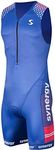 Synergy Triathlon Tri Suit - Men's Elite Sleeveless Trisuit (USA 21, Small)