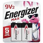Energizer MAX 9V Batteries (2 Pack)