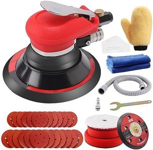 ZFE 5inch/6inch Random Orbital Air Palm Sander Air Random Orbital Sander Vacuum 6" 150mm Pad Hand Power Tool Polisher Grinding Sanding Tools for Auto Body Pneumatic Hose