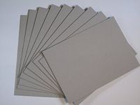 PROTECTAFILE A4 grey board Graduate Mountboard (Pack of 10) 1500MICRON 1.5mm Thick- for Mounting & Models- Ideal card for craft, card making or other art and craft paper