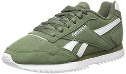 Reebok Men's Royal Glide Ripple Sneakers, Hunter Green White, 11 UK