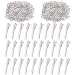 Swpeet 200Pcs 2.2inch - 5.6cm Alligator Hair Clips Kit, Perfect for Metal Duck Bill Hair Clips Flat Top Single Prong Hairpins for Hair Styling DIY Accessories (2.2 Inch)