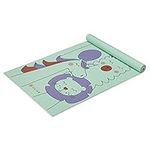 Gaiam Kids Yoga Mat Exercise Mat, Yoga for Kids with Fun Prints - Playtime for Babies, Active & Calm Toddlers and Young Children, Animal Surprise, 3mm, 60" L x 24" W x 3mm Thick