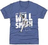 500 LEVEL Will Smith Youth Shirt (Kids Shirt, 10-12Y Large, Tri Royal) - Will Smith Celebration WHT