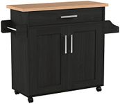 Hodedah Kitchen Island with Spice R