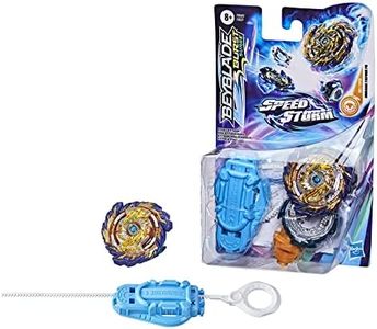 Hasbro Beyblade Burst Surge, Starter Pack avec toupie de compétition Speedstorm Mirage Fafnir F6 et Lanceur