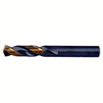 MaxTool Letter J HSS M2 Screw Machine Stub Drill Bit Black & Bronze 135 Deg Split Point; SML02H10RJ