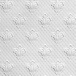 Brewster RD0669 Anaglypta Paintable Fleur De Lis Toss Wallpaper, 21-Inch by 396-Inch, White