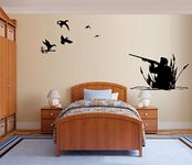 Hunter and Ducks ~ WALL or Window Decal EX Large