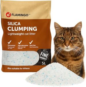 Flamingo Litière pour Chats - Parfum neutre - Granulés de Charbon - 5L pour 6 SEMAINES - Origine Canada - neutralisent les odeurs désagréables - douce pour les pattes - aussi pour les chatons
