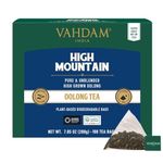 VAHDAM, High Mountain Oolong Tea Bags (100 Count) Non GMO, Gluten Free | High Grown Oolong Tea Leaves - Light & Floral | Resealable Ziplock Pouch