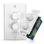 Pyle-Home In-Wall Two Right and Left Speaker Dual Knob Independent Volume Control PVCD15 5in. x 3in. x 3in.