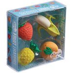 Tinc Fruit Eraser Collection Pack for Kids | for Use at School & Homework - Easy Error Correction - Pencil Erasers - Colourful Gift Style Packaging | 4 Novelty Fruit Shaped Erasers, FRUERCOL