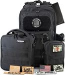 ActiveDoodie Dad Diaper Bag Ultimate Combo with Lunch Bag, Molle Wipes Pouch, Camo Changing Pad, 8 Morale Patches and Carabiners