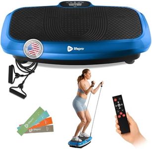 LifePro 3D Vibration Plate Exercise Machine - Dual Motor Oscillation, Pulsation 3D Motion Vibration Platform - Full Whole Body Vibration Machine for Home Fitness (Blue)