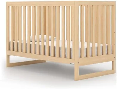 dadada Baby’s 3-in-1 Austin Convertible Crib - Newborn Essentials Baby Bed Fits Standard Crib Mattress - Adjustable Bed Base - Natural