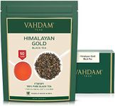 VAHDAM, Himalayan Gold Black Tea (50 Cups/3.53oz) Pure Black Tea Leaves With GOLDEN TIPS | Robust, Rich & Flavory Loose Tea | Unblended Single Origin Black Loose Leaf Tea | Vacuum Sealed Pack