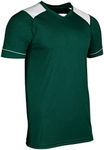 CHAMPRO Men's Attacker Adult Soccer Jersey Forest Green, White