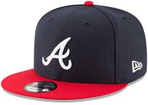 New Era mens Snapback, Atlanta Braves Alternate, One Size