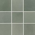 Bedrosians Celine 4" x 4" Matte Porcelain Floor & Wall Tile, Sage (50-Pack, 5.38 SF)