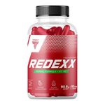 Trec Nutrition Redexx - 90 Capsules: High-Caffeine Fat Burner for Weight Loss and Appetite Suppression, with Pantothenic Acid, Chromium, and Vitamin B6