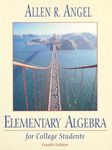 Elementary Algebra for College Students