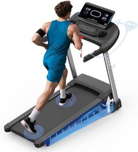 Kitopa 2025 Treadmills for Home, Sporty Digital Screen with 7HP, 12 MP/H, 18% Auto Incline, Heart Rate & APP & Bluetooth Speakers, Running Machine 160KG Capacity with Wide Belt for Home Office Gym
