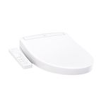 TOTO WASHLET S2 Electronic Bidet Toilet Seat with Instantaneous Water Heating, PREMIST and EWATER+ Wand Cleaning, Elongated, Cotton White - SW3346#01
