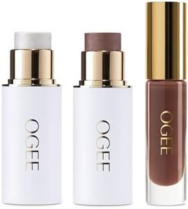 Ogee Night Out Trio - Limited Edition Holiday Makeup Gift Set - Includes Copper Face Stick, Opal Face Stick, and Foxglove Lip Gloss - Certified Organic & Skincare-Infused