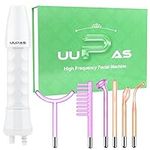 High Frequency Facial Wand - UUPAS Portable High Frequency Facial Machine with 6 Pcs Different Tubes（Orange & Purple）