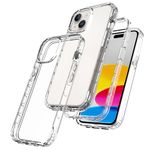 HAII Clear Case for iPhone 15 Plus, Thin Slim Crystal Bilayer Bumper Shockproof Protective Case Cover for iPhone 15 Plus 6.7 inch 2023(Clear)