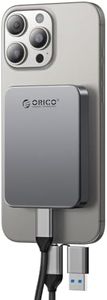 ORICO 512 GB Magnetic Portable SSD, 4K 120 fps ProRes HDR Recording and Storage, USB 3.0 up to 460 MB/s, USB C&A 2 in 1 Cable, External SSD Compatible with iPhone 16 Pro Max, Computer - K5PLUS