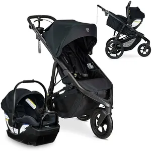 BOB Gear Wayfinder Travel System, Infant Car Seat and Stroller Combo, Nightfall