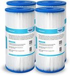 Membrane Solutions 20 Micron Pleated Water Filter Home 10"x4.5" Whole House Heavy Duty Sediment Replacement Cartridge Compatible with ECP10-1,ECP20-BB,R50-BBSA,FXHSC,CB1-SED10-BB (4 Pack)