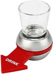 Barbuzzo Original Spin The Shot – Fun Adult Drinking Games, Includes 2 Ounce Shot Glass