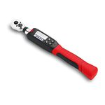 ACDelco ARM601-3 3/8” (3.7 to 37 ft-lbs.) Digital Torque Wrench with Buzzer and LED Flash Notification – ISO 6789 Standards with Certificate of Calibration, Red