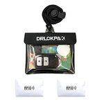 DRLOKPAK Surfing Waterproof Wallet Car Key Fob case bag Sea Pass holder Waterproof pouch For Key Cash Credit Ship Card ID, Black, 12*10cm