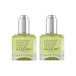 Nails.INC Superfood Repair Oil Next Level Nail Nutrition Treatment Duo, Vitamin E Infused, Nourishing Oils Hydrate, Moisturizing to Promote Cuticle Health, Cruelty Free, Vegan, 28 ML Each, 2 Pack