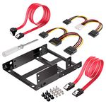 Inateck SSD Mounting Bracket 2.5 to 3.5 with SATA Cable and Power Splitter Cable, ST1002S