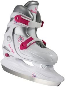 American Athletic Shoe Girl's Party Adjustable Figure Skates, White, X-Small/Size 6-9, Youth2-4 Years