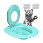 Cat Toilet Trainer Kit - Reusable Litter Box Potty, Hygiene Training Seat with Easy Setup, Toilet Training Aid for Cats, Pet Care Solution for Indoor Cats, Train Your Cat to Use Toilets Usage