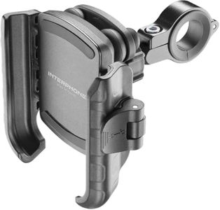 INTERPHONE SMCRAB24PRO Support Universel pour Smartphone avec Anti-Vibration Pro pour Moto - Aluminium - Orientable à 360 pour Guidon Rond de diamètre 16/30 mm