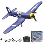 VOLANTEXRC RC Plane for Beginners, 2.4GHz 3CH Radio Controlled Aeroplane F4U with with 6-axis Gyro Stabilizer, Remote Control Airplane for Adults & Kids (762-8)