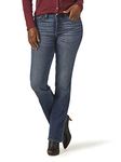 Riders by Lee Indigo Women's Midrise Bootcut Jean, Iron Blue, 14 Petite