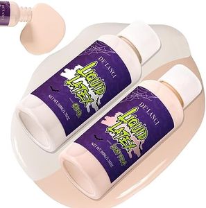 Afflano Latex Liquide Maquillage Professionnel, Effet Spécial Maquillage Liquide Cicatrice Set, Réaliste Cosmétique Sfx Maquillage Halloween, Carnaval Coupures Peau Qui Pèle Fx Blessures Rides Zombies