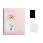 Pearhead Linen Baby Memory Book and
