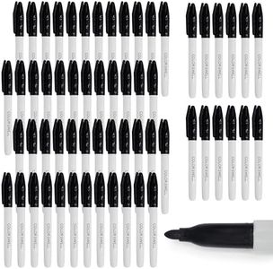 Color Swell Bulk Permanent Markers 60 Count (Black) for Teachers, Offices, Kids, Donations, and Classrooms