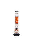 Acrylic Bong 40cm by VOLCANO 16 inch White with Vibrant Yellow Smiley Design – Portable Shooter, Eye-Catching, and Easy to Clean 1 Piece (Smiling Galaxy)