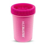 Dexas MudBuster Portable Dog Paw Cleaner, Medium, Pink