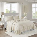 Madison Park Tuscany 3 Piece Coverlet Set, King/California King, Ivory